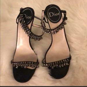 COPY - Rare Dior Runway Heels Black with Silver bells S7
